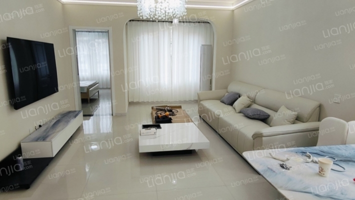 鸿坤理想尔湾A区洋房 精装修 距离北京1900米-客厅