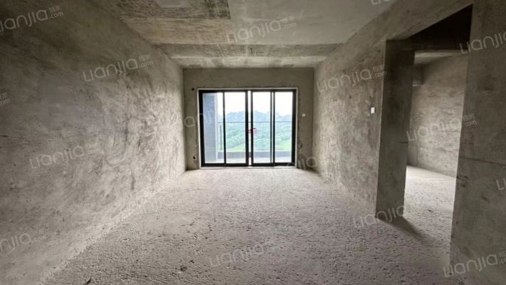 朝南毛坯 中间楼层 花园中间 安静不吵 户型方正合理-客厅