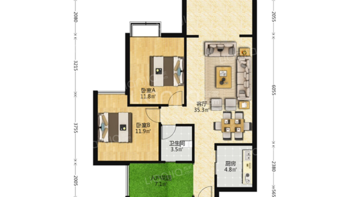 长寿路4号二手房实景图
