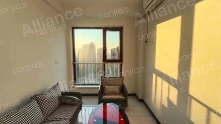 通燃气 西向大一居 精装修 高楼层 采光好 满二-客厅