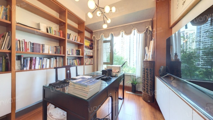 御庭大平层  精装中庭房 品质安静 安心出售  可议价-书房