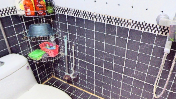 板楼社区单位住房 集中供暖 通透两居 户型方正-卫生间