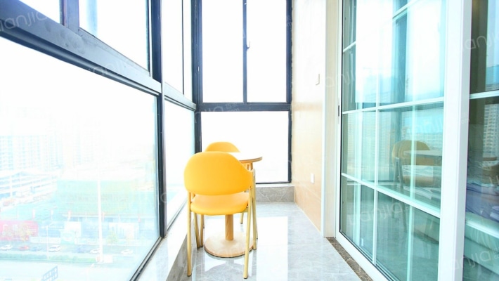 金色东方信苑精装1室，可办公，可居住、-阳台