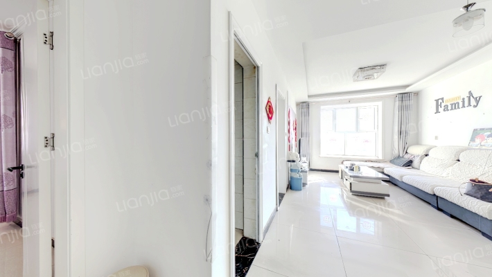 精装修 南2居 次顶层 拎包入住 满二 看房方便-客厅