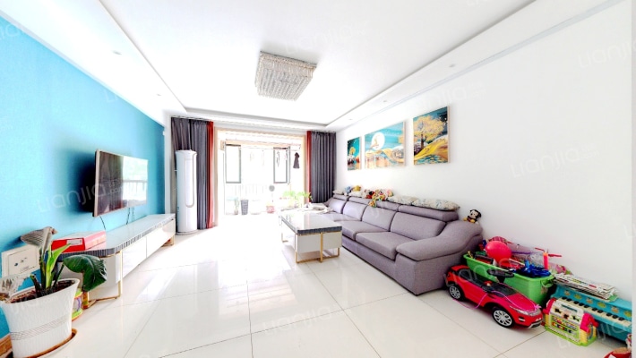 香邑溪谷洋房 中间楼层 满二有车位地下室 精装修-客厅