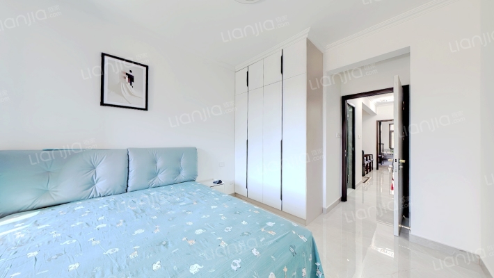 南北通透四居室 精装修 采光视野好 带40多平花园-卧室B