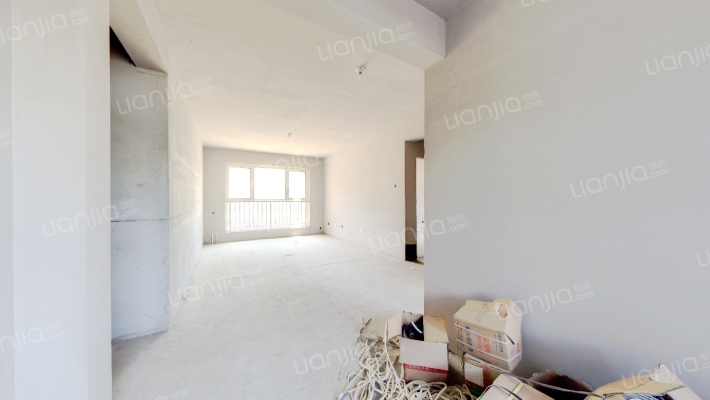 纯通透户型，无浪费面积，交通便利，区门口838公交-客厅