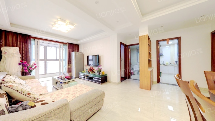 中南锦城   99平精装两房一卫   业主诚意出售-客厅