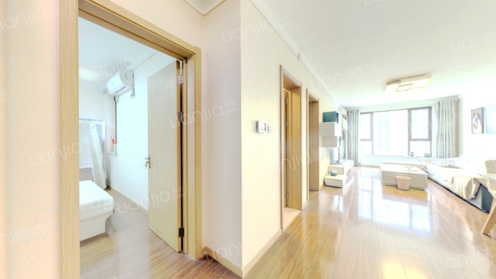 业主好沟通，房子精装修，家具家电齐全，可拎包入住-客厅