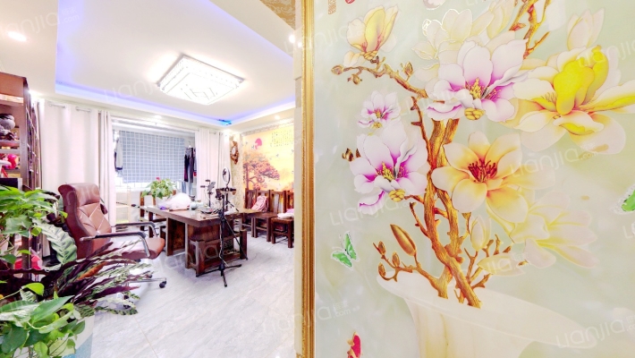 牛当花园 南北 通透大三居 带装修 有房本-客厅