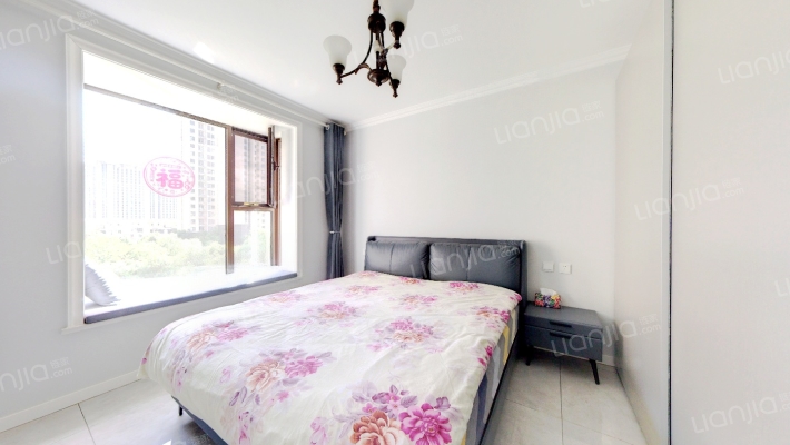 鸿坤理想湾 精装修H户型  拎包入住 装修风格好-卧室C