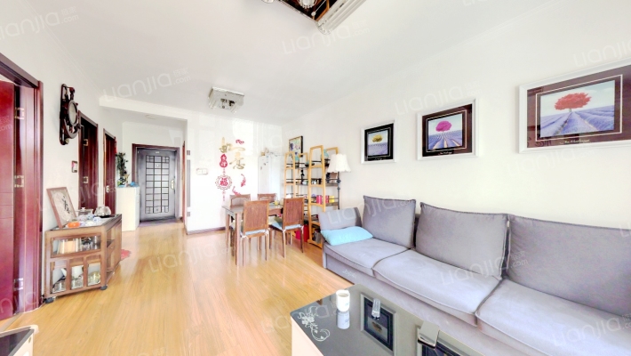 德信公园旁，朝南大两居，带装修，采光好-客厅