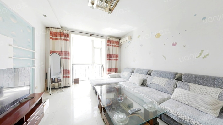 高新区世纪嘉园南北通透两居出售-客厅