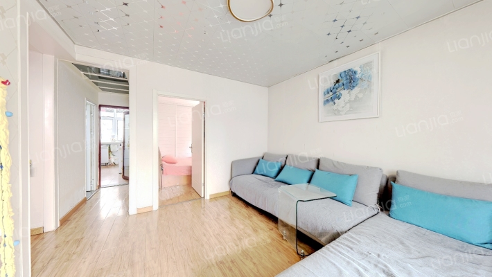 范阳路精装修两居室  园林社区  集中供暖  好停车-客厅