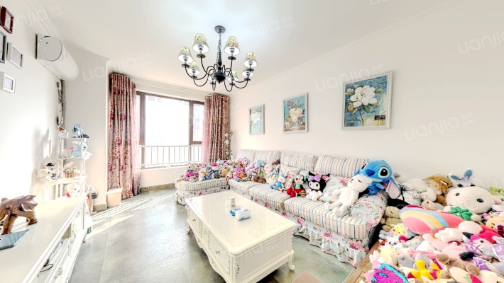 涿州高铁东站，鸿坤理想湾全南2居室，精装修-客厅