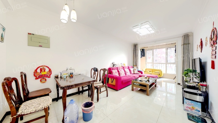 精装修 满二2居 拎包入住 视野开阔 朝南大2居-客厅