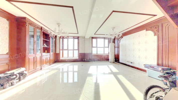 牛津花园 80万精装修的大跃层 上下两层 全天采光-客厅