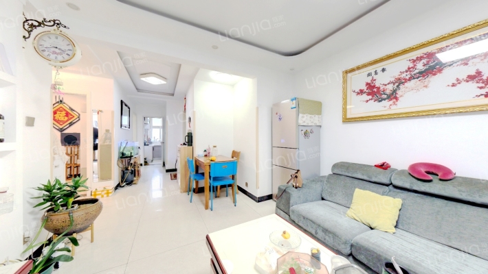 南北通透三居 精装自住标准 诚心出-客厅