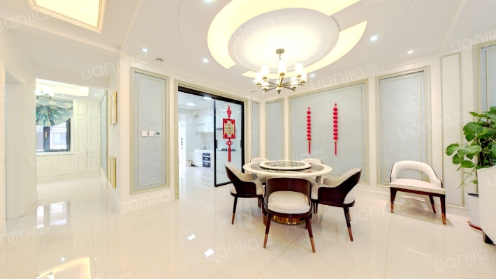 涿州高档的别墅社区，别墅上叠，带阁楼，带露台，-餐厅