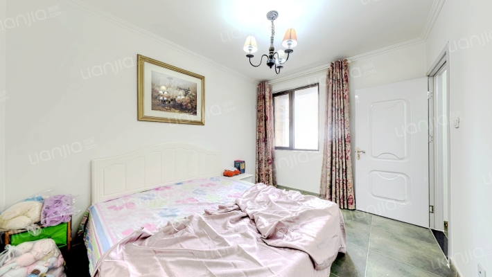 涿州高铁东站，鸿坤理想湾全南2居室，精装修-卧室A