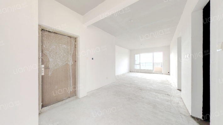 涿州城西 桃源新都孔雀城89平通透2居洋房顶层带大露台-客厅