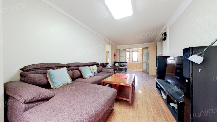 鸿坤北区 南北向大三居 精装修 拎包入住-客厅