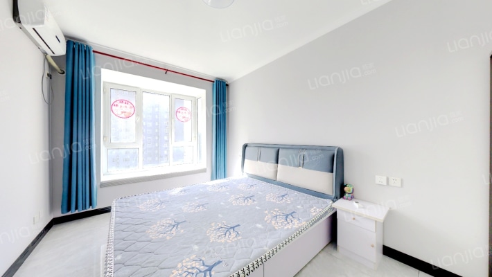 北京理想城精装两居，全南户型，中间楼层采光无遮挡-卧室A