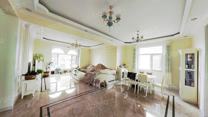 香邑溪谷原墅 别墅 叠拼上叠 精装修 舒适住所-客厅A