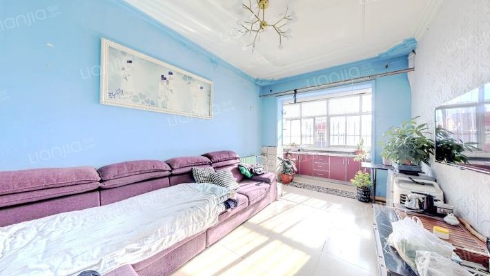 范阳路温馨小区两居室采光充足拎包入住交通便利-客厅