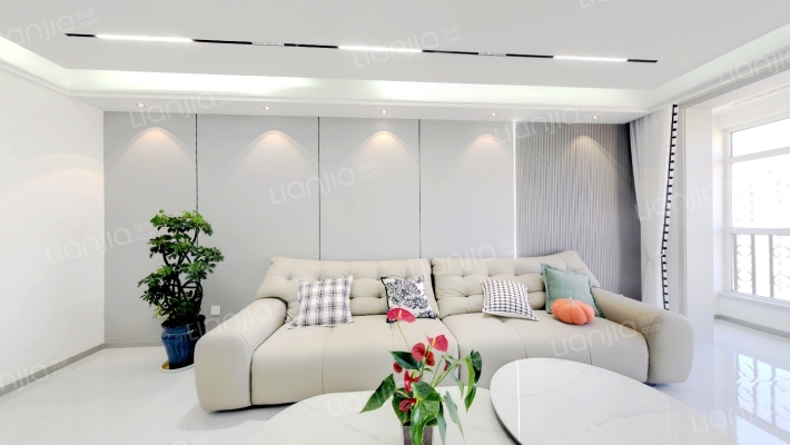 此房采光好，房本满二过户费低公园式社区-客厅