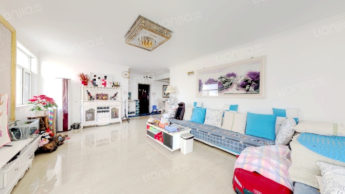 房本满五唯一 精装修， 好楼层， 全天采光无遮挡。-客厅