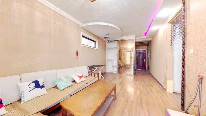 地铁口精装小户型  好楼层视野宽阔 标准一室一厅-客厅