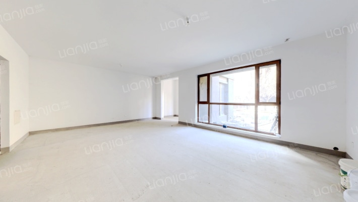 此房是洋房，电梯入户，带100平院 子。-客厅