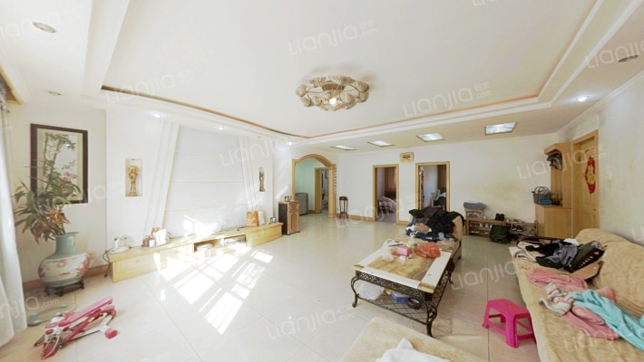 范阳路板楼2层 采光好 南北通透大三居 精装修房本满五-客厅