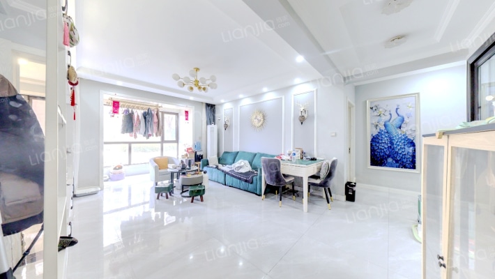 精装修业主自住 有车位和地下室 南北通透大三居-客厅