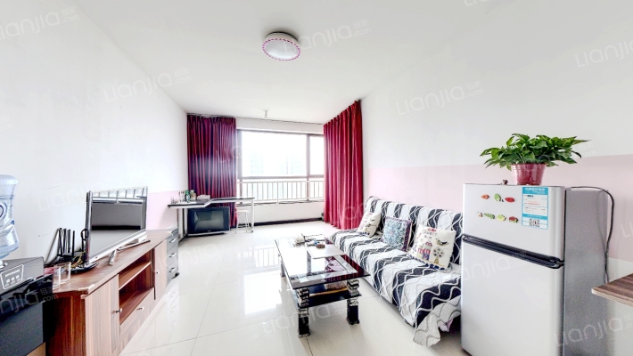 涿州高铁东站，鸿坤理想湾全明一居室，卫生间带窗户-客厅