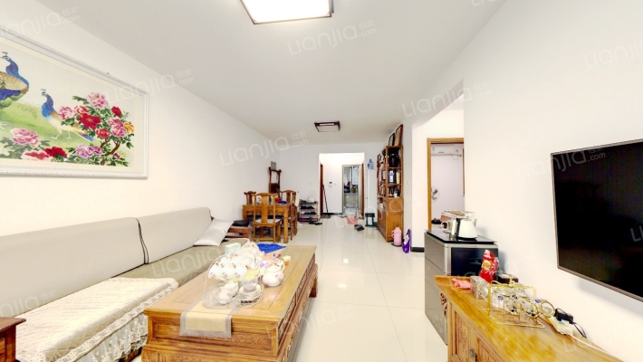 一层带小院南北通透大三居，采光视野好-客厅