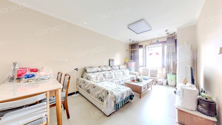 精装修 带家具家电 高楼层 满二 前面无楼 南向随时看-客厅