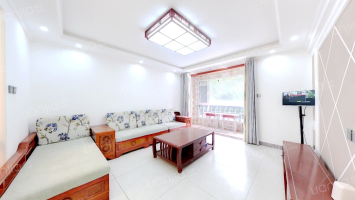 洋房下跃，带装修，下沉式花园，采光无遮挡-客厅B