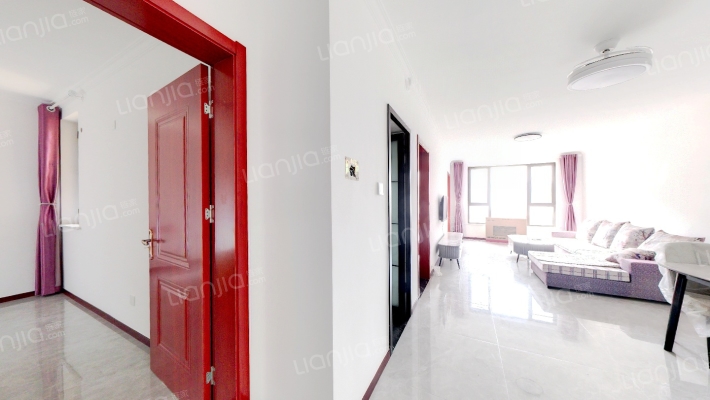 鸿坤理想湾   南向三居室   中间楼层   视野好-客厅