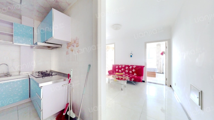 全南正规一居室，简单装修，拎包入住。。-客厅