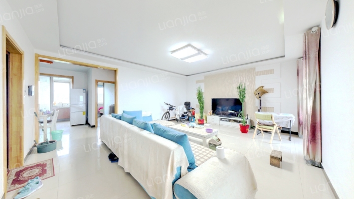 名流城市尊邸 出门既是德信公园 精装i徐价格可议-客厅