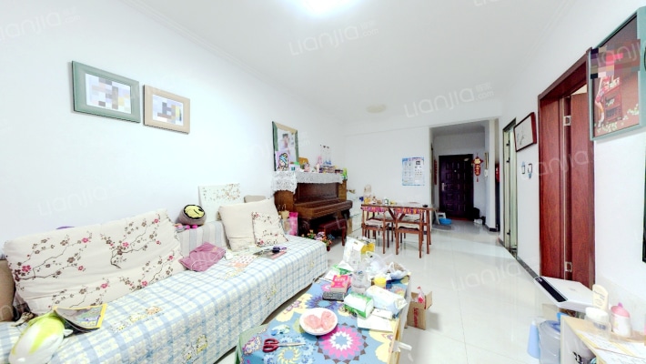 高铁东站 牛津花园简单装修两居 全天采光-客厅