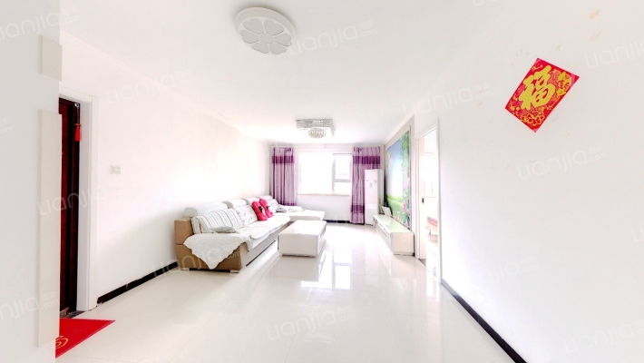 南北通透  两居室 婚房精装修  采光很好-客厅