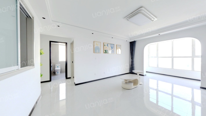 德信公园旁精装未住三居，中高楼层，-客厅