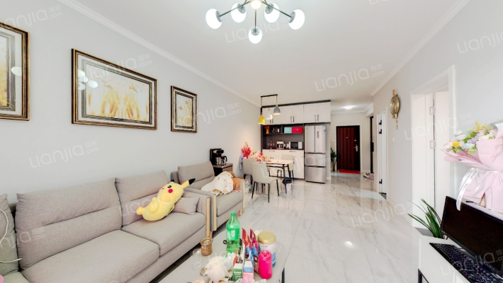 香邑溪谷上园 南向2居室 精装修 拎包入住 高楼层-客厅