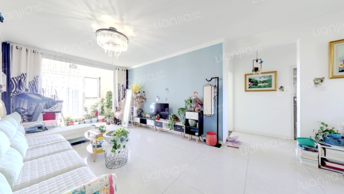 位置好 南北通透大三居 采光好 视野好 楼层好-客厅