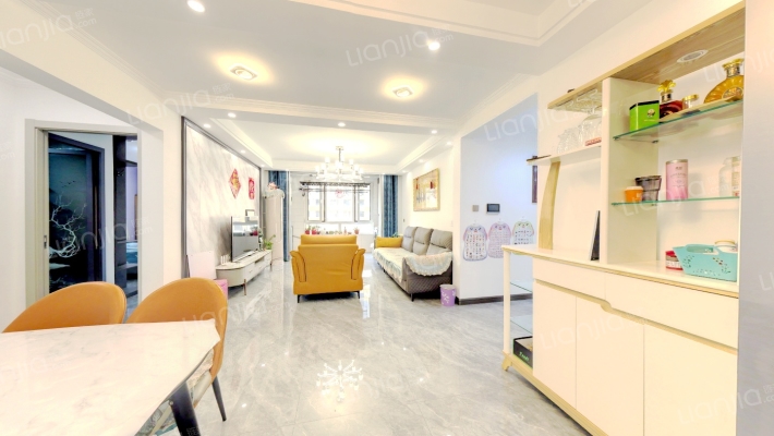 出售翡翠滨江 南北通透三居 精装修-客厅