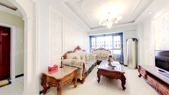 范阳路品质社区御景园40万精装修大两居拎包入住-客厅