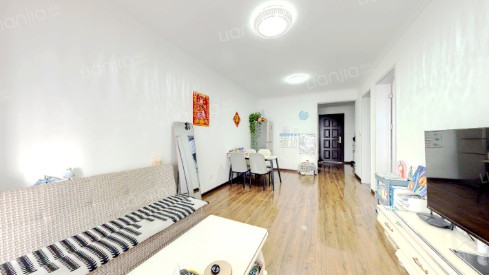 一梯两户两居室 简单装修 满二税少-客厅